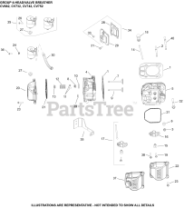 Kohler CV732-3001 - Kohler Command PRO Engine, Basic Version, 23.5hp, 747cc 04 CylinderHead/Breather
