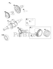 Briggs & Stratton 25T237-0142-H5 - Briggs & Stratton Horizontal Engine Crankshaft Group