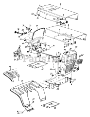 MTD 132-652F192 - MTD Lawn Tractor (1992) (Wheatbelt)