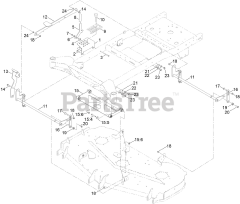 Toro 76608 - Toro 60" Titan MAX Zero-Turn Mower (SN: 400000000 - 417419999) Decklift Assembly