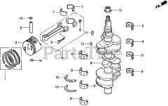 Honda BF30 AY LRSA (BAWS) - Honda Marine Engine, Made in Japan (SN: BAWS-3200001 - BAWS-9999999) CRANKSHAFT
