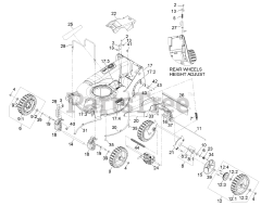 Exmark ECXHNBBC21 - Exmark 21" X-Series Walk-Behind Mower, Honda GXV, BBC (SN: 312000000 - 312999999) (2012)