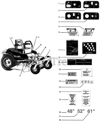 Ferris 1000Z (5901006) - Ferris 1000Z Series 61" Zero-Turn Mower, 23hp Kawasaki