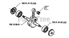 Husqvarna 41 - Husqvarna Chainsaw (1991-06) Crankshaft
