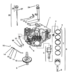 Toro 72062 (264-6) - Toro Yard Tractor (SN: 049000001 - 049999999) (1994) Crankcase 2