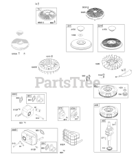 Briggs & Stratton 31Q777-0466-E1 - Briggs & Stratton Vertical Engine EXHAUST SYSTEM, FLYWHEEL