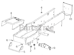 Cub Cadet 1100 (2050590U) - Cub Cadet Garden Tractor Frame &amp; Hitches