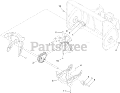 Toro 37780 (826 OE) - Toro 26" Power Max Snow Thrower (SN: 316000001 - 316999999) (2016) Gearbox, Auger and Impeller Assembly
