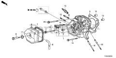 Honda HS1336 I A (SBAJ) - Honda 36" Snow Blower, Made in Japan (SN: SBAJ-5000001 - SBAJ-9999999) CYLINDER HEAD