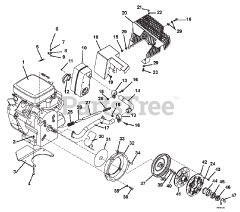 Gravely 985400 - Gravely Rapid E Walk-Behind 2-Wheel Tractor (SN: 000101 & Above)