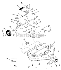 Toro 05-42XR01 - Toro 42" Rear-Discharge Mower Deck (1980) Rear And Side Discharge Mowers-36 In. (92 Cm) Vehicle Identification Numbers 05-36xr01  05-36xs01
