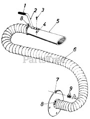 Cub Cadet 204 (290-204-100) - Cub Cadet Hose Attachment Kit (1992) Hose Attachment Kit