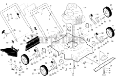 Poulan PO 450N20 SC (961180007-00) - Poulan Walk-Behind Mower (2010-01)