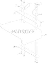 Toro 72523 - Toro 60" GrandStand Multi-Force Stand-On Mower (SN: 411600000 - 999999999) Deflector Assembly No. 120-2451