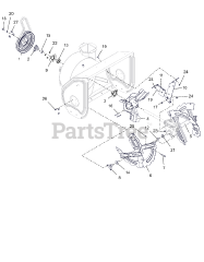 Ariens 921327 - Ariens Platinum 24" SHO Snow Blower, Ariens AX 369cc EFI engine (SN: 000101 - 000225)