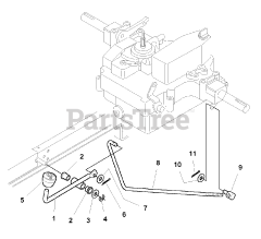 AGCO 1720 H (1693399) - AGCO Garden Tractor, 20hp Transmission Differential Lock Group