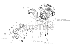 Yard Machines 31A-3AAD752 - Yard Machines Snow Thrower (2016) Engine Drive