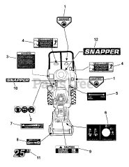 Snapper FB 13250BV (1694378) - Snapper 25" Walk-Behind Mower, 13hp