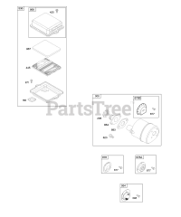 Briggs & Stratton 94202-0118-E1 - Briggs & Stratton Horizontal Engine Air Cleaner, Exhaust System