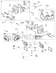 Briggs & Stratton 44N677-0037-G1 - Briggs & Stratton Vertical Engine Cylinder Head Group