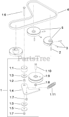 Toro 79558 - Toro 48" GrandStand Stand-On Mower (SN: 290003001 - 290999999) (2009) Hydraulic Belt Drive Assembly