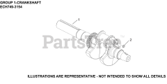 Kohler ECH749-3154 - Kohler Command PRO EFI Engine, Basic Version, 26.5hp, 19.8kW 01 CrankShaft