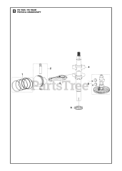 Husqvarna HS 166 AE (531451001) - Husqvarna Engine PISTON &amp; CRANKSHAFT
