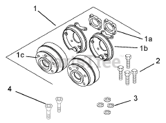 Gravely 589043 - Gravely Brake Replacement Kit, Single Side