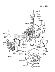 Kawasaki FB460V-DS12 - Kawasaki Engine CYLINDER/CRANKCASE