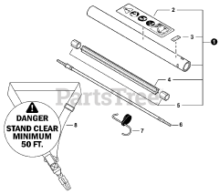 Shindaiwa 66005 (99922205140) - Shindaiwa Mid-reach Articulating Hedge Trimmer Attachment (SN: U03200001001 - U03200999999) MAIN PIPE