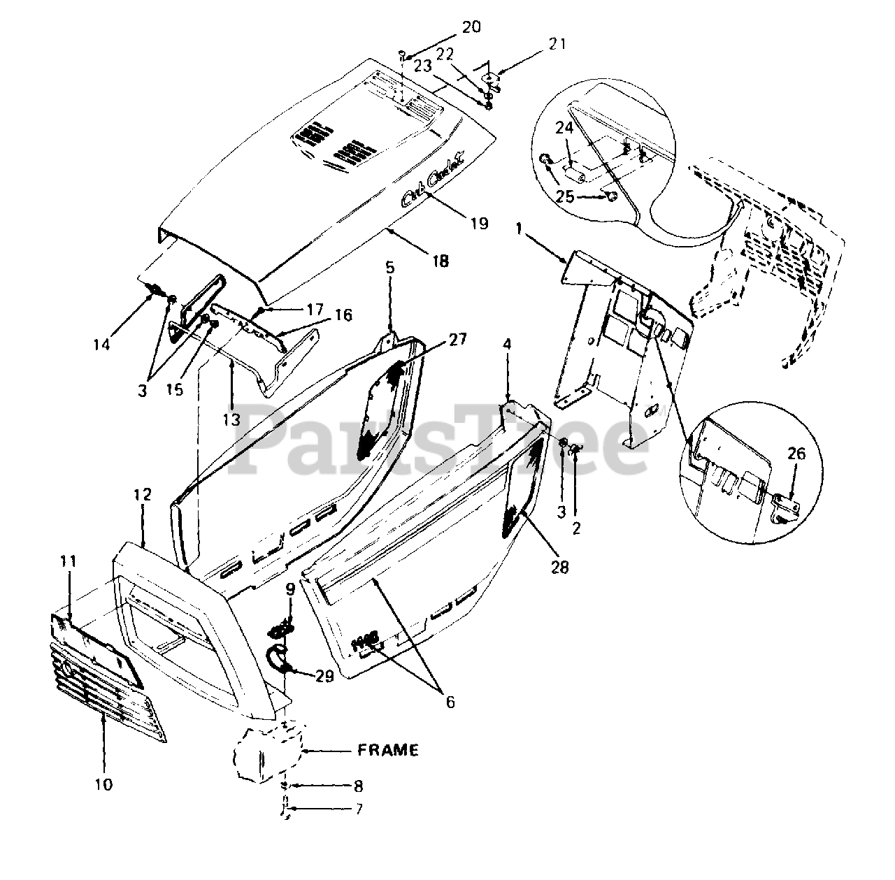Cub Cadet 1440 (14A633100) Cub Cadet Garden Tractor (SN 880001