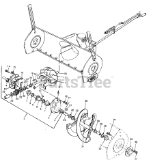 Cub Cadet 451 (190-451-100) - Cub Cadet 45" Snow Thrower Attachment Gear Box And Spiral Assembly