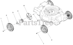 Ariens 911181 (LMSP) - Ariens Razor 21" Self-Propelled Walk-Behind Mower (SN: 000101 - 020742) Wheels