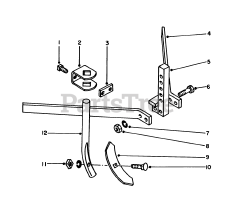 Toro 58070 - Toro 26" Tiller (SN: 003000001 - 003999999) (1983) Wishbone Harrow Model 59719 (optional)