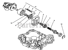 Toro 72062 (264-6) - Toro Yard Tractor (SN: 049000001 - 049999999) (1994) Motor Shaft