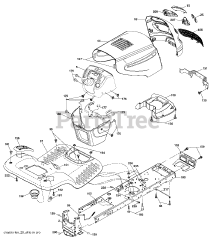 Poulan Pro PB 22TH42 YT (960420041-00) - Poulan Pro Lawn Tractor (2007-10)