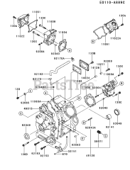 Kawasaki FD620D-RS24 - Kawasaki Engine CYLINDER/CRANKCASE