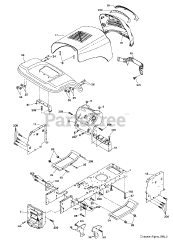 Poulan PO 17542 LT - Poulan Lawn Tractor (2008-09)