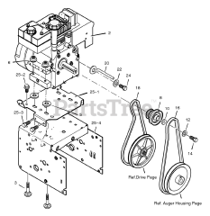 Scotts 627108x31C - Scotts 27" Snow Thrower (2001) Engine