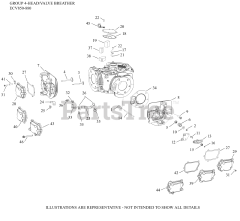 Kohler ECV860-3001 - Kohler Command PRO EFI Engine, Basic Version, 29hp 04 CylinderHead/Breather