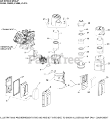 Kohler CH260-0011 - Kohler Command PRO Engine, Basic Version, 6hp, 4.5kW Air Intake Group CH260-0011