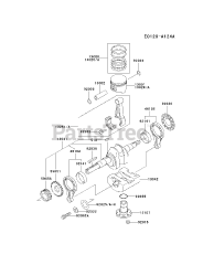 Kawasaki FE290D-AS16 - Kawasaki Engine PISTON/CRANKSHAFT