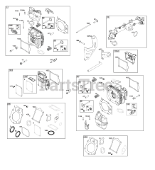 Briggs & Stratton 61A677-0100-J1 - Briggs & Stratton Vertical Engine Cylinder Head Group