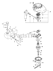 Little Wonder SV-4B - Little Wonder Engine (Type 1E) Starter, Clutch, Fuel System