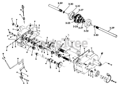 Toro 1-0357 (C-120) - Toro Lawn Tractor (1975) 3.010 Transmission 8-Speed (fig. 3)