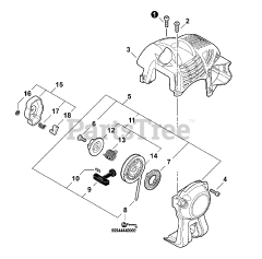 Echo SHC-225 - Echo Shaft Hedge Trimmer (SN: S85411001001 - S85411999999) Engine Cover, Starter