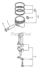 Echo EG-2300 - Echo Generator (SN: 01001 - 03371) Connecting Rod, Piston