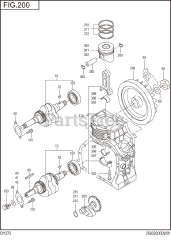 Subaru Robin DY272DD5470 (DY27-2) - Subaru Robin Engine, Diesel 200 Crankshaft