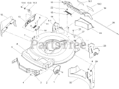 Toro 20012 - Toro 22" Recycler Walk-Behind Mower (SN: 250000001 - 250999999) (2005) Housing Assembly