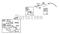 Briggs & Stratton 12B412-0100-E1 - Briggs & Stratton Horizontal Engine Controls